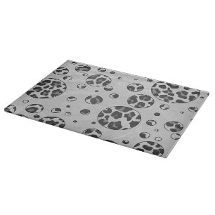 Planche À Découper Polka Dot Leopard Design noir et blanc