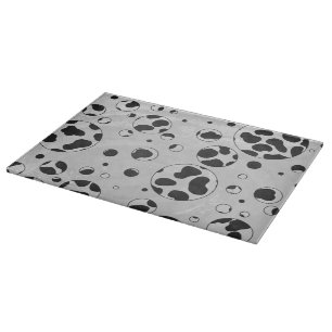 Planche À Découper Polka en Dalmatie noir et blanc