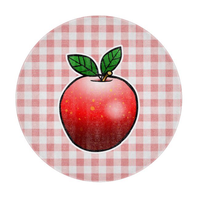 Planche À Découper Pomme Rouge Sucrée (Devant)