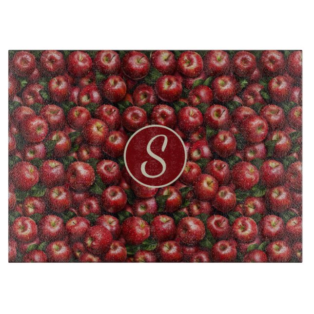 Planche À Découper Pommes Monogrammes (Devant)