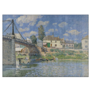 Planche À Découper Pont de Villeneu par Sisley Impressionist Paint
