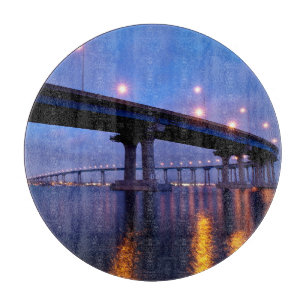 Planche À Découper Pont du Coronado à Dusk