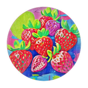 Planche À Découper Pop Art Strawberry