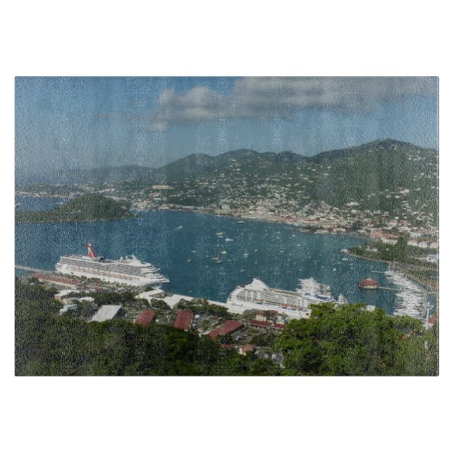 Planche À Découper Port à St. Thomas Îles Vierges américaines (Devant)