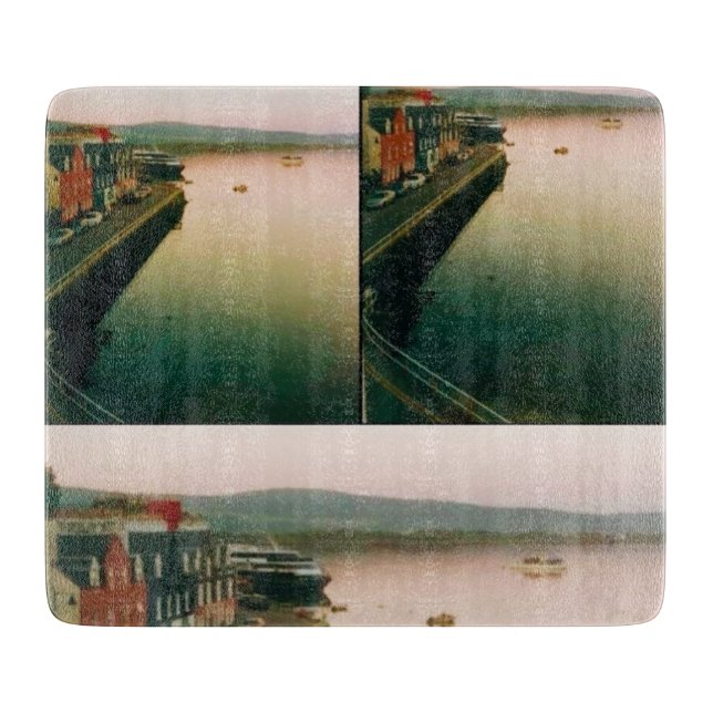 Planche À Découper Port de Tobermory, île de Mull, Écosse (Devant)