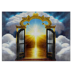 Planche À Découper Porte Au Ciel Christian Art Cutboard