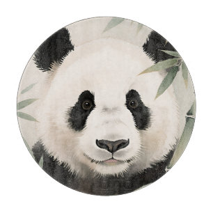 Planche À Découper Portrait de bambou de Panda géant