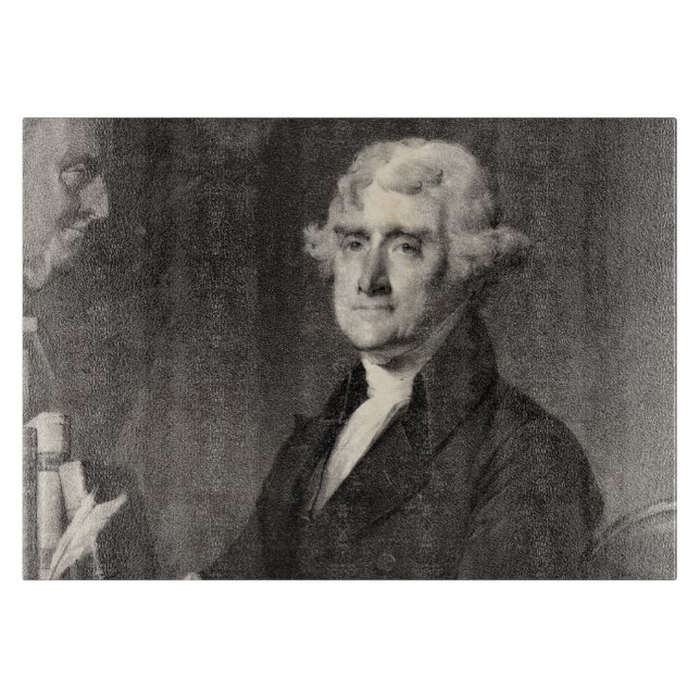 Planche À Découper Portrait de Thomas Jefferson (Devant)