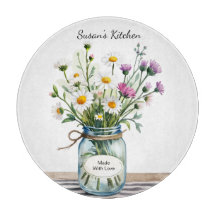 Pot de fleurs sauvages en bocal Mason