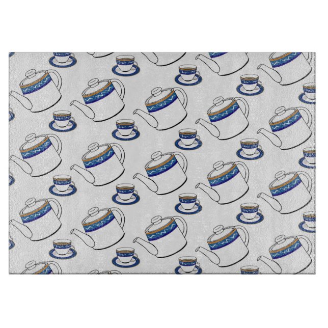 Planche À Découper Pots de thé (Devant)