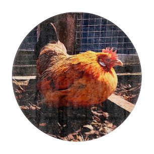 Planche À Découper Poulet orange