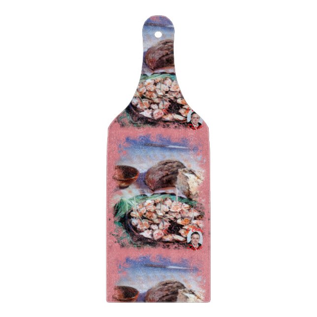 Planche À Découper Poulpe à ce qui est galicienne/Poussière à (Devant)