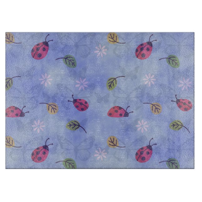 Planche À Découper Poumons, feuilles et papillons (Devant)