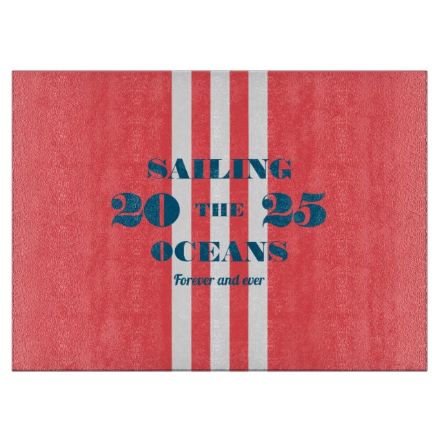 Planche à découper pour célébration nautique (Devant)