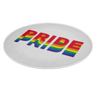 Planche À Découper Pride lgbt lgbtq queer gay rainbow couleurs rétro