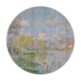Planche À Découper Printemps sur la Seine par Monet Impressionniste