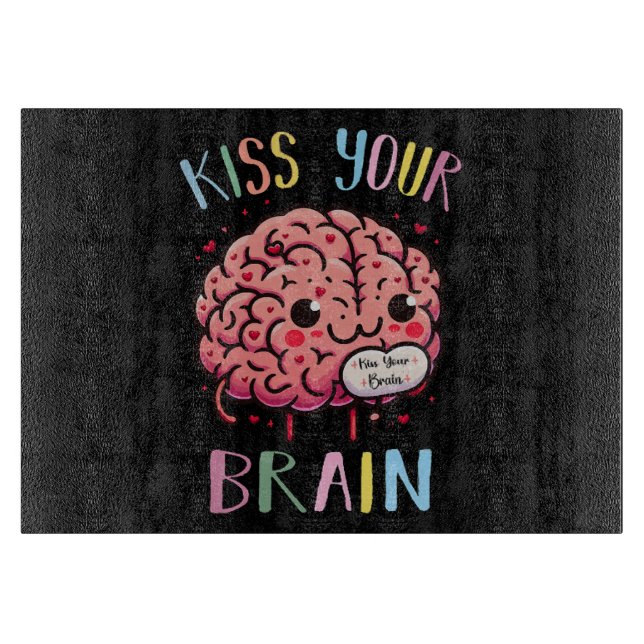 Planche À Découper Professeur Kiss Your Brain (Devant)