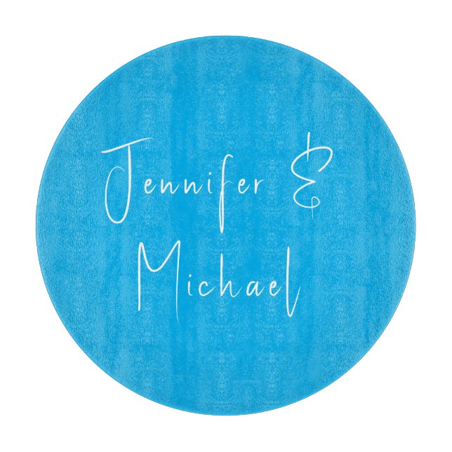 Planche À Découper Professionnel du mariage bleu ciel classique (Devant)