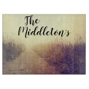 Planche À Découper Promenade de coupe de verre personnalisée