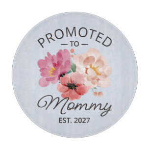 Planche À Découper Promu Maman en 2027 Annonce de Nouvelle Maman VI