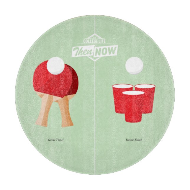 Planche À Découper Puis et maintenant : Ping-pong (Devant)