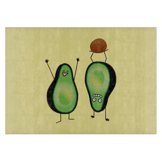 Planche À Découper Puits vert encourageant drôle d'appui renversé (Devant)