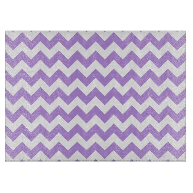Planche À Découper Purple Zigzag, Purple Chevron, Motif géométrique (Devant)