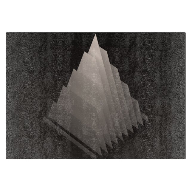 Planche À Découper pyramide-sRGBGeométriques Formes 3D : Pyramide (Devant)