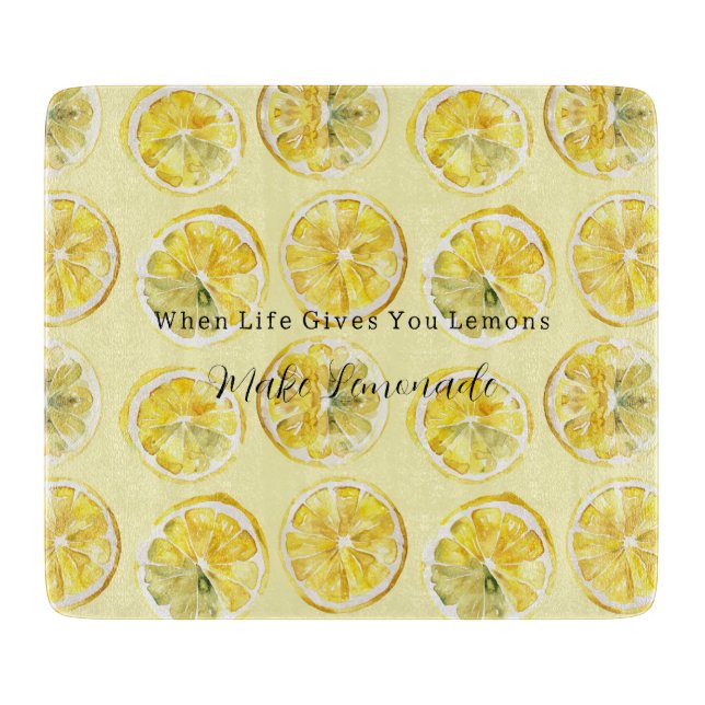 Planche À Découper Quand la vie vous donne des citrons (Devant)
