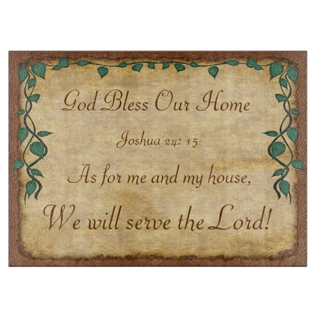 Planche À Découper Quant à moi et à ma Chambre, nous servirons le (Devant)