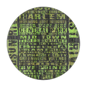 Planche À Découper Quartiers de New York Vert