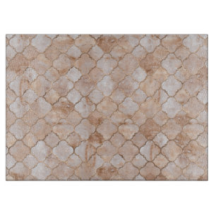 Planche À Découper Quartz marocain de pastel de motif de Quatrefoil
