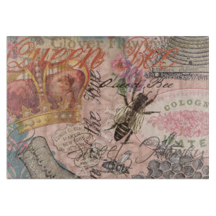 Planche À Découper Queen Bee Vintage magnifique collage