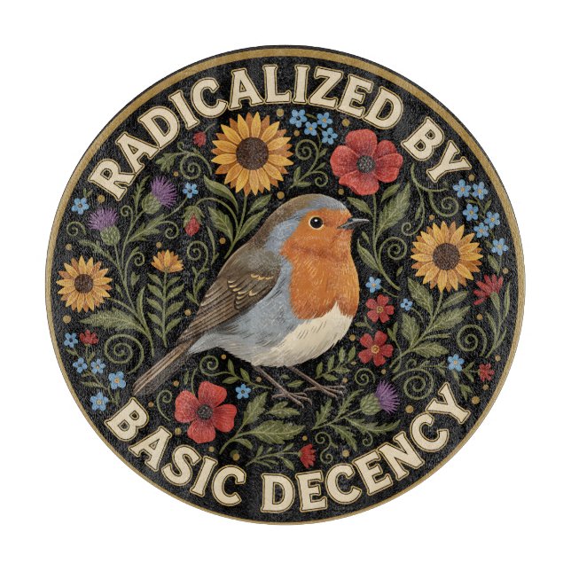Planche À Découper Radicalisé par les amateurs d'oiseaux d'une décenc (Devant)