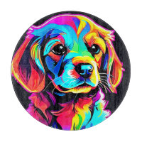 Rainbow Dog Portrait Art