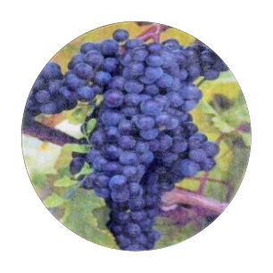 Planche À Découper Raisin-Vieux style du monde de vin