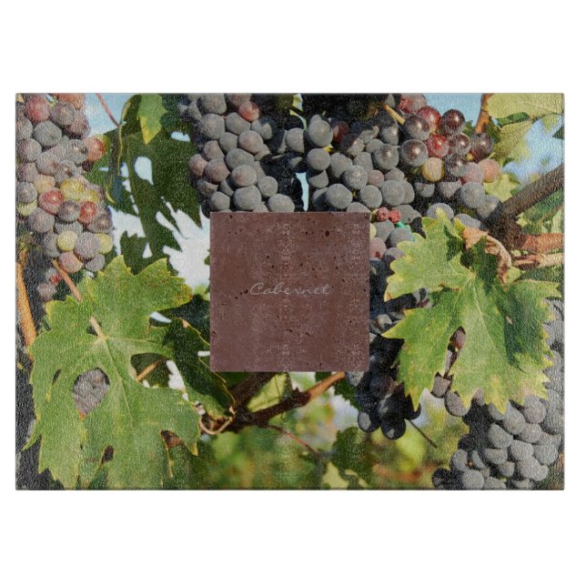Planche À Découper Raisins de vigne sur vigne (Devant)