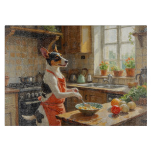 Planche À Découper Rat Terrier cuisine dans la cuisine