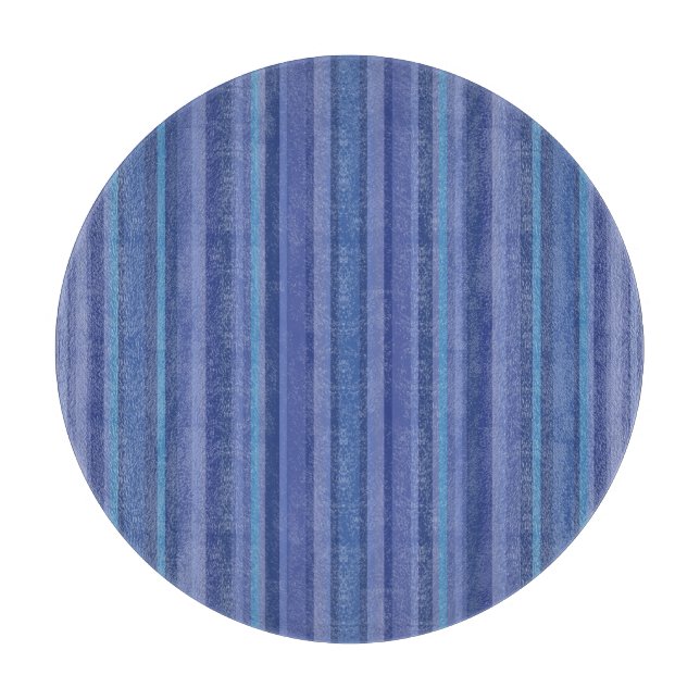 Planche À Découper Rayure Violet Bleu Moderne (Devant)
