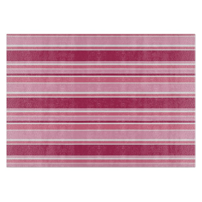 Planche À Découper Rayures roses (Devant)