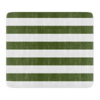 Rayures vert mousse foncé et blanc