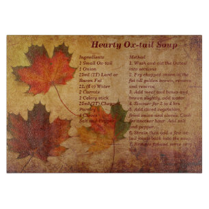 Planche À Découper Recette d'automne thème