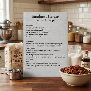 Planche À Découper Recette de Famille Personnalisée Ajoutez Votre Pro