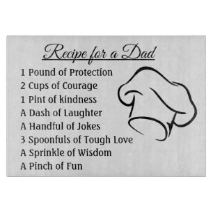 Planche À Découper Recette pour papa