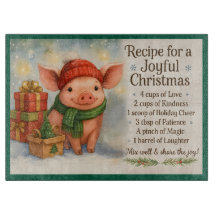 Recette pour un Noël joyeux - Joli Piglet d'hiver