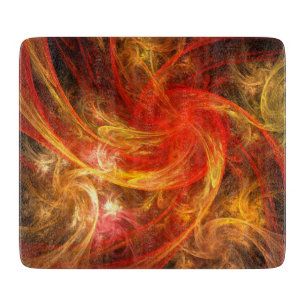 Planche À Découper Rectangle d'art Abstrait Firestorm Nova