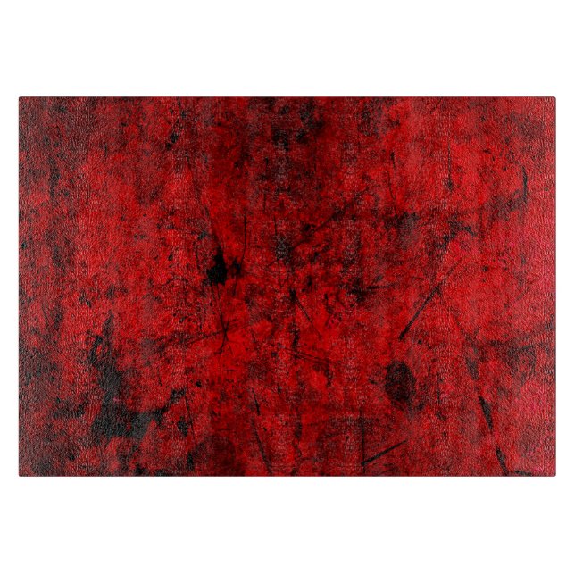 Planche À Découper Red Black grunge art graphique numérique abstrait (Devant)