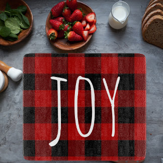 Planche À Découper Red Buffalo Plaid & Joy | Holiday