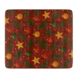 Planche À Découper Red Christmas Classic Holiday Cutting Board