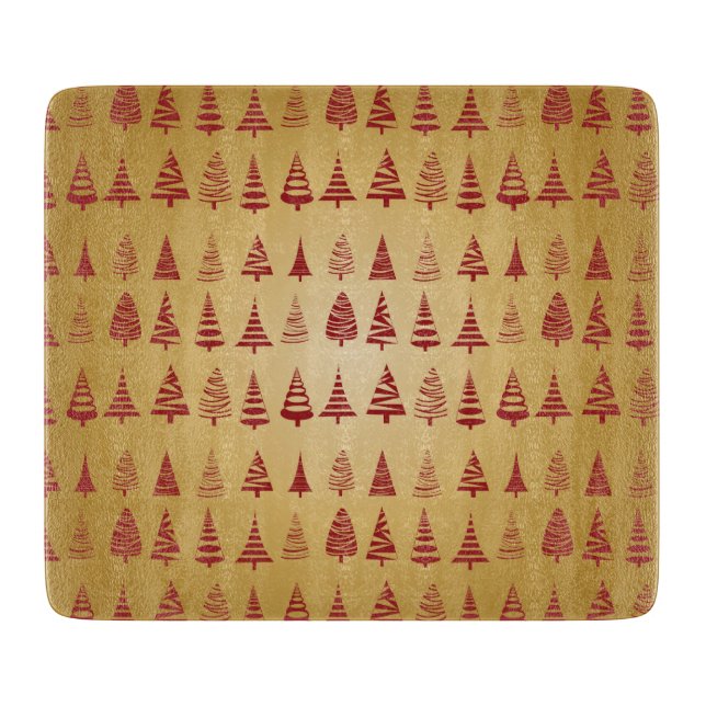 Planche À Découper Red Christmas se bat contre l'or (Devant)